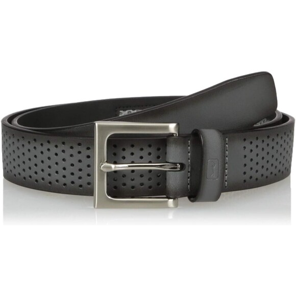 PGA TOUR Mens Belt Size 44 Gray Perforated Ventilated Padded Strap Cushioned - Picture 1 of 8